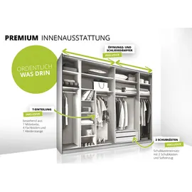 STAUD Schwebetürenschrank Sonett 120 G 270 x 240 x 68 cm Grau