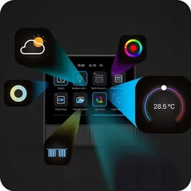 Sonoff NSPanel Smart Scene Wall Switch, Schaltaktor mit Display und Touchpanel, WiFi, Wandschalter graphite
