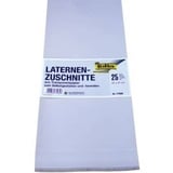 Folia 77085 - Laternenzuschnitte, transparent, 51 cm, 25 Blatt