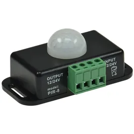 ChiliTec Bewegungsmelder 12-24V 6A bis 8m Reichweite, 60°, 1-10min