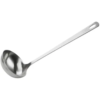 Fackelmann Chefkoch trifft Fackelmann Schöpflöffel Berlin, Silber, Metall, 32 cm, einfache Handhabung, Kochen, Küchenhelfer, Schöpfkelle
