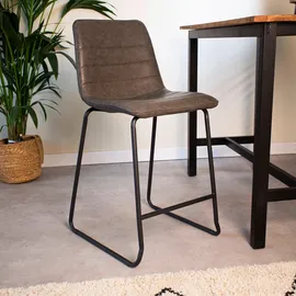 MID.YOU Barhocker-Set 49 x 98 x 54,5 cm Anthrazit