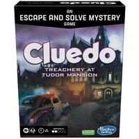 Hasbro Gaming Cluedo Treachery at Tudor Mansion, An Escape & Solve Mystery Game, Cooperative Family Brettspiel, Mystery Games for Ages 10+, 1-6 Player, Mehrfarbig