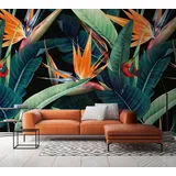 A.S. Création Vliestapete Blumentapete 2 cm x 10 m 1 St Orange/Schwarz