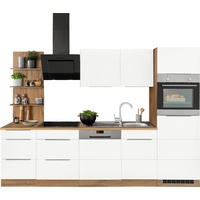Kochstation Küchenzeile »KS-Brindisi«, mit E-Geräten, Breite 280 cm, weiß
