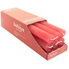 Bolsius Rustik Stabkerzen 270 mm rot 9 St.
