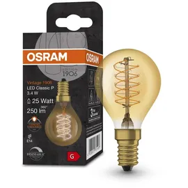 LEDVANCE LED-Vintage-Lampe E14 V1906CLAP253.4W/2200