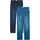 bonprix Schlupfjeans (Packung, 2-tlg) lockere loose fit Passform, elastischer Bund mit Kordelzug blau 44