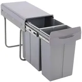 Svita EMCombo30 Einbaumülleimer 30L (10L+20L) 2 Fächer Deckel Mülltrennsystem