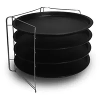Formegolose FORMEGOLOSE, 4er-Set Pizzapfannen ø 32 cm, Stahl Mit