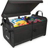 ATHLON TOOLS Premium Kofferraumtasche Mit Deckel - 60 Liter XXL Kofferraum-Organ