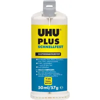 UHU Zweikomponentenkleber Plus Schnellfest 50 ml