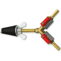 Rothenberger Gasprüfstopfen,kon,Gr.2,3/4-1.1/4,2xHahn
