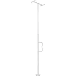 VEVOR Sicherheitsstange Haltegriff Boden Decke 136kg Deckenhöhe 305cm Weiß
