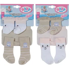 BABY BORN Puppenbekleidung Strumpfhose und Socken Beige