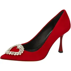 Pumps MELVIN & HAMILTON "Melvin & Hamilton Pumps Textil", Damen, Gr. 40, rot, Textil, casual, Schuhe