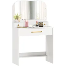Homcom Schminktisch-80L x 40B x 135H cm-Weiß | Gr.: onesize