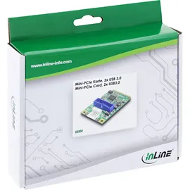 InLine Mini-PCIe Karte, 2x USB 3.0