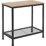 Tectake Filton Braun Eiche 30,5 x 60,5 x 60 cm