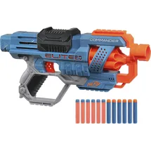 Hasbro NERF Elite 2.0 Commander RD-6 Blaster, 12 Darts, 6-Dart Rotationstrommel, Tactical Rail Steckschienen, Befestigungspunkte, Mehrfarbig, 6.7 x 36.2 x 24.1 cm, für Jungen und Mädchen