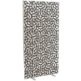 Paperflow Trennwand easyScreen Black & White, 62305 bunt 94,0 x 173,4 cm, 1 St.