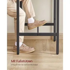 VASAGLE Bartisch Küchentisch Stehtisch 60 x 60 x 92 cm Schwarz