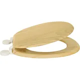 MSV WC Sitz Toilettendeckel Pinie Holz