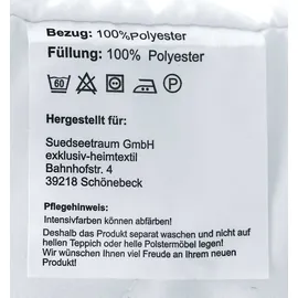 EXKLUSIV HEIMTEXTIL 2 Kissenbezüge inkl. Füllkissen Seitenschläferkissen Stillkissen 40 x 145 cm Schokobraun