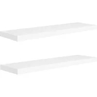 vidaXL Wandregal 90 x 23,5 x 3,8 cm Weiß