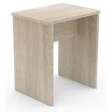 VCM Holz Sitzhocker Würfel Fußablage Beistelltisch Esal