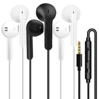 3 Pack kopfhörer In Ear Kopfhörer mit Kabel Ohrhörer mit Mikrofon und Lautstärkeregler Headset mit 3.5mm Klinkenstecker Kopfhörern für iPhone Samsung Huawei Android Smartphone Laptop MP3 Players