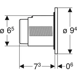 Geberit Typ 01 Drückerplatte weiß
