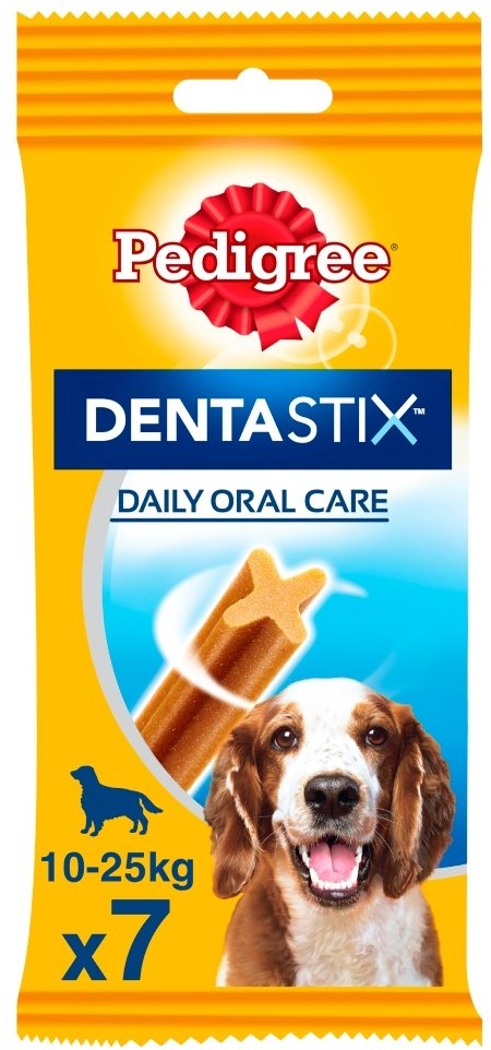 PEDIGREE DentaStix (mittelgroße Rassen) Dental Delikatesse für Hunde 7-tlg. - 180 g (Rabatt für Stammkunden 3%)