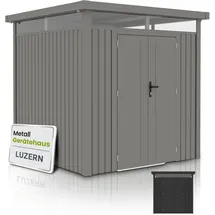 Juskys Gerätehaus Luzern Pro 2,30 x 2,30 m Taupe