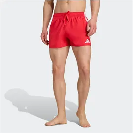 adidas 3-Streifen Badeshorts Pure Ruby/White XL