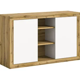 INOSIGN Sideboard »Trinity, Breite 130 cm, 2-türig, 3 offene Fächer, grifflose Fronten«, Anrichte, Kommode, Schrank, Stauraumschrank