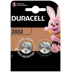 Duracell Batterie Lithium-Knopfzelle CR2032 Lithium 3V 2er Blister