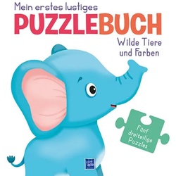 Mein erstes lustiges Puzzlebuch - Wilde Tiere und Farben