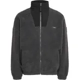 !Solid Fellimitatjacke SOLID "Fellimitatjacke SDMarkcom", Herren, Gr. S, grau (iron gate), Obermaterial: 100% Polyester PES., Jacken