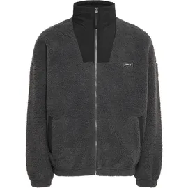 !Solid Fellimitatjacke SOLID "Fellimitatjacke SDMarkcom", Herren, Gr. S, grau (iron gate), Obermaterial: 100% Polyester PES., Jacken