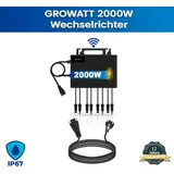 SOLAR-HOOK etm Growatt NEO Wechselrichter 2000M-X2 | PV WIFI Wechselrichter für Balkonkraftwerk