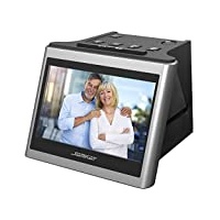 Somikon Diabetrachter: Stand-Alone-Dia- & Negativscanner, 5"/12,5 cm IPS-Display, 22 MP, HDMI (Diaprojektor)