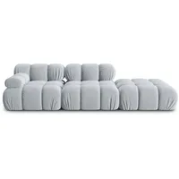 Micadoni Sofa Bellis, modular 4-Sitzer blau