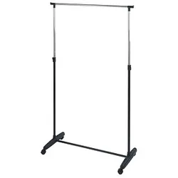 WENKO Teleskop-Garderobe Mikey schwarz Metall 90,0 x 103,0-170,0 cm
