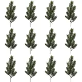 Creativ green Winterliche Kunstpflanze CREATIV GREEN "Weihnachtsdeko", grün, H:40cm, Kunststoff, Kunstpflanzen, Zweig, 12 Stück im Set