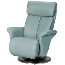 HIMOLLA Relaxsessel 7227 Leder 82 x 109 x 90 cm Blau mit Relax-Funktion