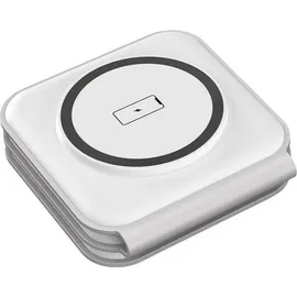 CHOETECH 3in1 magnetisches kabelloses Ladegerät 15W (weiß)