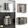 Vicco Waschbeckenunterschrank Joli 60 x 59 x 37 cm Grau
