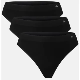 BAMBOO TANGA - 3-Pack - Schwarz - M/L