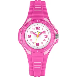 Quarzuhr ALPHA SAPHIR, pink, Armbanduhren, Kinder, Armbanduhr, Kinderuhr, analog, Beleuchtung, ideal auch als Geschenk
